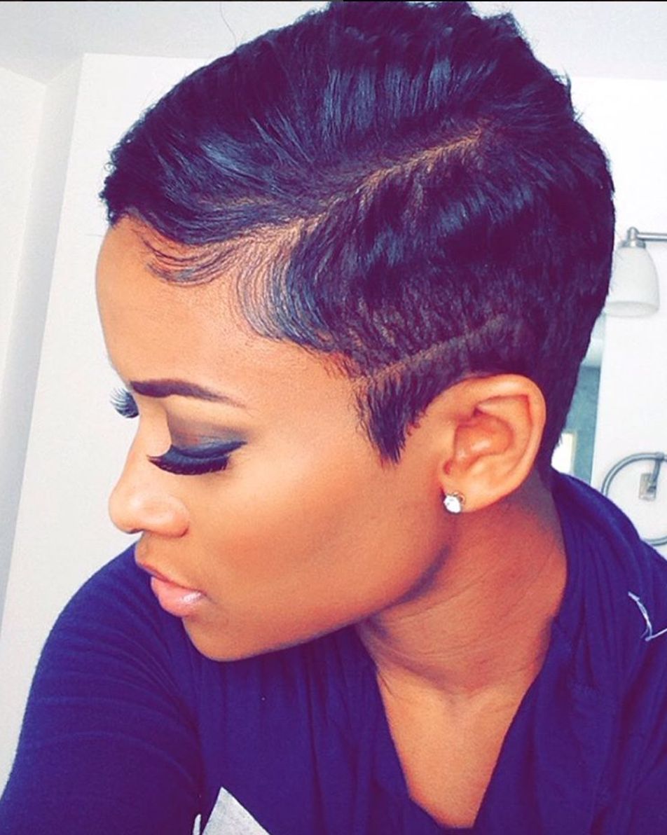 Laiddd @mmeilan_ – Http://community.blackhairinformation Regarding Most Recent Long Honey Blonde And Black Pixie Haircuts (Photo 7 of 15)