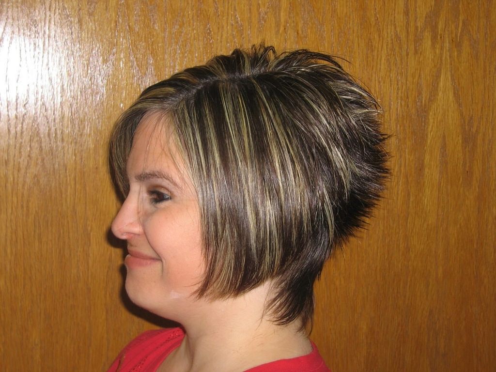 Layered Short Hairstyles – 15 Perfect & Easy To Style Ideas Regarding Most Popular Stacked Pixie Bob Haircuts With Long Bangs (Photo 7 of 15)