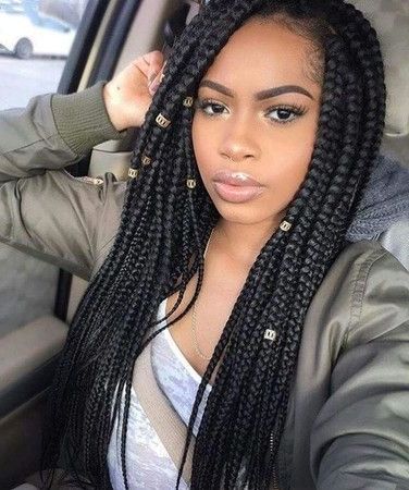 Long Braided Hairstyles Wigs For Black Women African American Human Within Recent Long Braids For Black Hair (Photo 15 of 15)