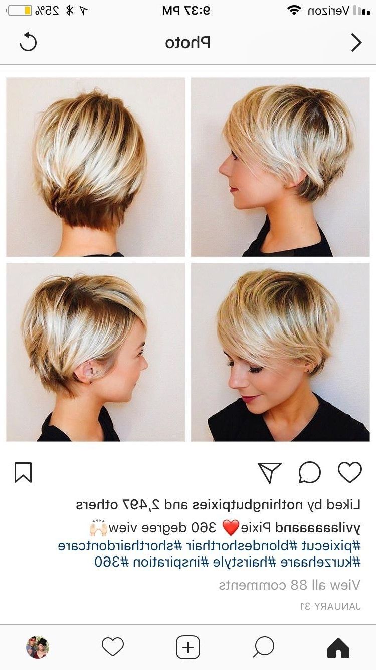 Long Pixie Haircut – All Angles | Cheveux Maquillage | Pinterest With Regard To 2018 Razored Haircuts With Precise Nape And Sideburns (Photo 3 of 15)