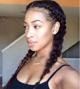 Loose Double French Braids | Protective Styles For Natural Hair Inside 2018 Loose Hair With Double French Braids (Photo 15 of 15)