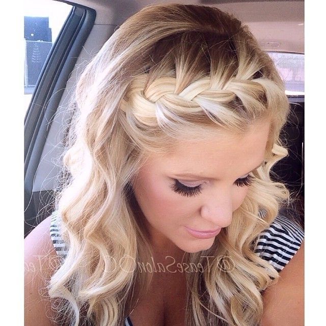 Love This Hair Style | Hair | Pinterest | Hair Style, Bridesmaid Throughout Most Recently Braided Hairstyles In The Front (Photo 1 of 15)