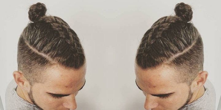 Manbraid Is The New Man Bun: Men Are Now French Braiding Their Hair With Regard To Most Recent Braided Hairstyles For Man Bun (View 7 of 15)