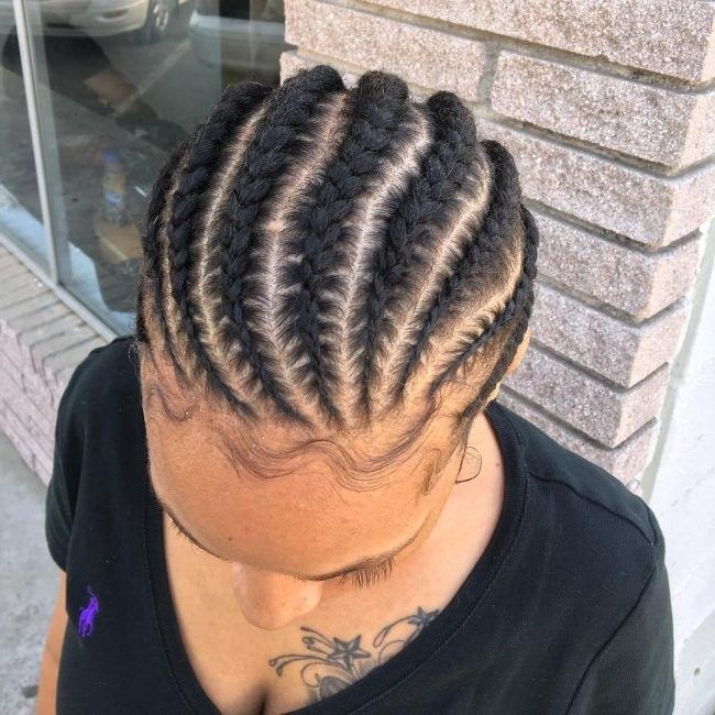 Medium Size Relaxed Rows | Hairstyles | Pinterest | African Braids Intended For Most Up To Date Medium Cornrows Hairstyles (View 6 of 15)