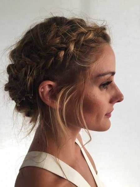 Messy Blonde Updo Hairstyles 500049929 – Braid Hairstyles 2017 In Most Popular Updo Braided Hairstyles (View 12 of 15)