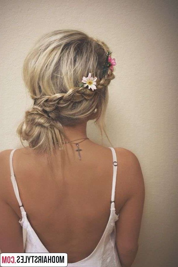 Messy Bun Hairstyles With Latest Braid Hairstyles To Messy Bun (Photo 7 of 15)