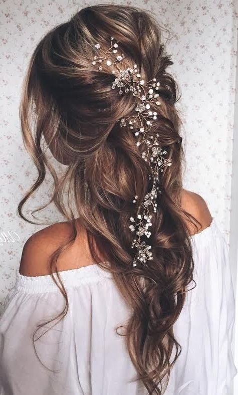 Modern Braided Hairstyles In Floral Theme For Brides – Hairzstyle Inside Most Up To Date Braids And Flowers Hairstyles (Photo 6 of 15)