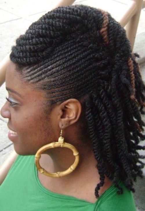 Mohawk Hairstyles For Black Women – Top 10 Mohawk Hairstyles For Inside Most Recent Curly Mohawk With Flat Twisted Sides (View 15 of 15)
