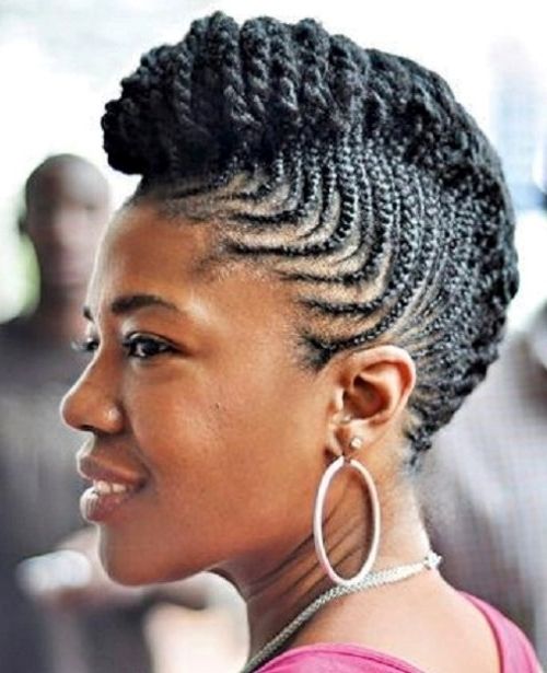 Mohawk Hairstyles For Black Women – Top 10 Mohawk Hairstyles For Within Newest Carrot Cornrows Hairstyles (Photo 7 of 15)