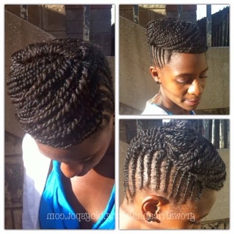 My First Natural Hairstyle!! – Grow African Hair Long Gahl Pertaining To Best And Newest Kenyan Cornrows Hairstyles (View 12 of 15)
