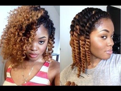 Natural Hair | Defined Chunky Flat Twist Out | Samirah Gilli – Youtube With Latest Flat Twists Into Twist Out Curls (Photo 3 of 15)