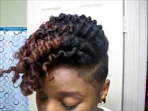 Natural Hair: My Twistout With Shaved Back And Sides – Youtube Regarding Newest Braided Hairstyles With Tapered Sides (View 5 of 15)