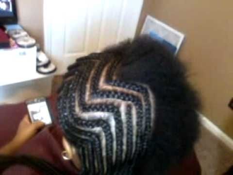 Natural Hair Zig Zag Cornrows..natural Hairprotective Style – Youtube With Regard To Most Popular Zig Zag Cornrows Hairstyles (Photo 13 of 15)