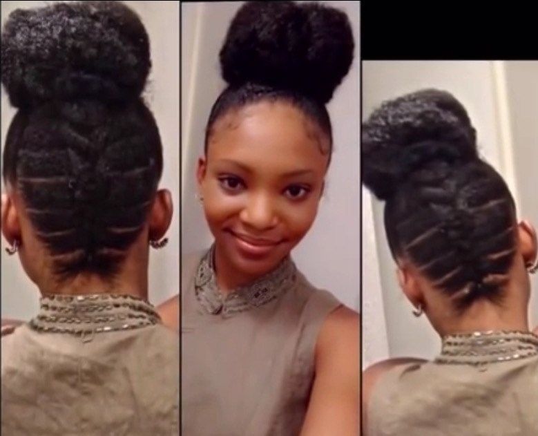 New 2015 Black Cornrow Hairstyles Into Buns And Buns For Most Up To Date Elastic Cornrows Hairstyles (Photo 11 of 15)