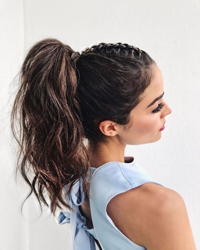 Olivia Culpo (@oliviaculpo) On Instagram: “ My Favorite Mohawk Braid Inside Best And Newest Mohawk French Braid Ponytail Hairstyles (Photo 12 of 15)