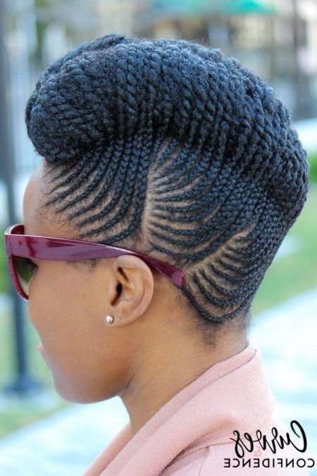 On Trend: Draped Front Jacket | Natural Hair Braids And Updo For Recent Braids Hairstyles With Curves (Photo 5 of 15)