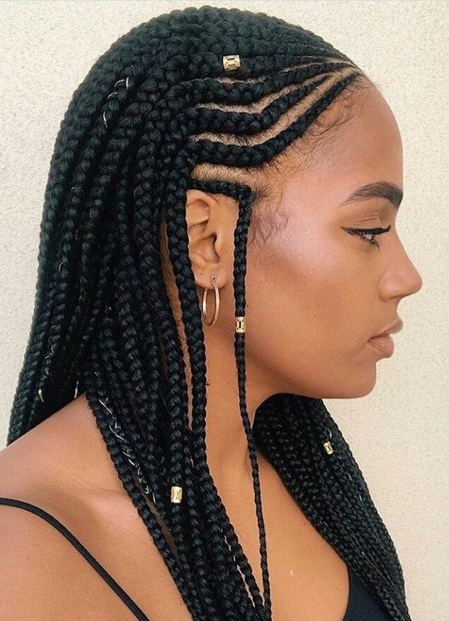 Photos: African Braids Styles Cornrows, – Women Black Hairstyle With 2018 Cornrows Hairstyles With Bangs (Photo 5 of 15)