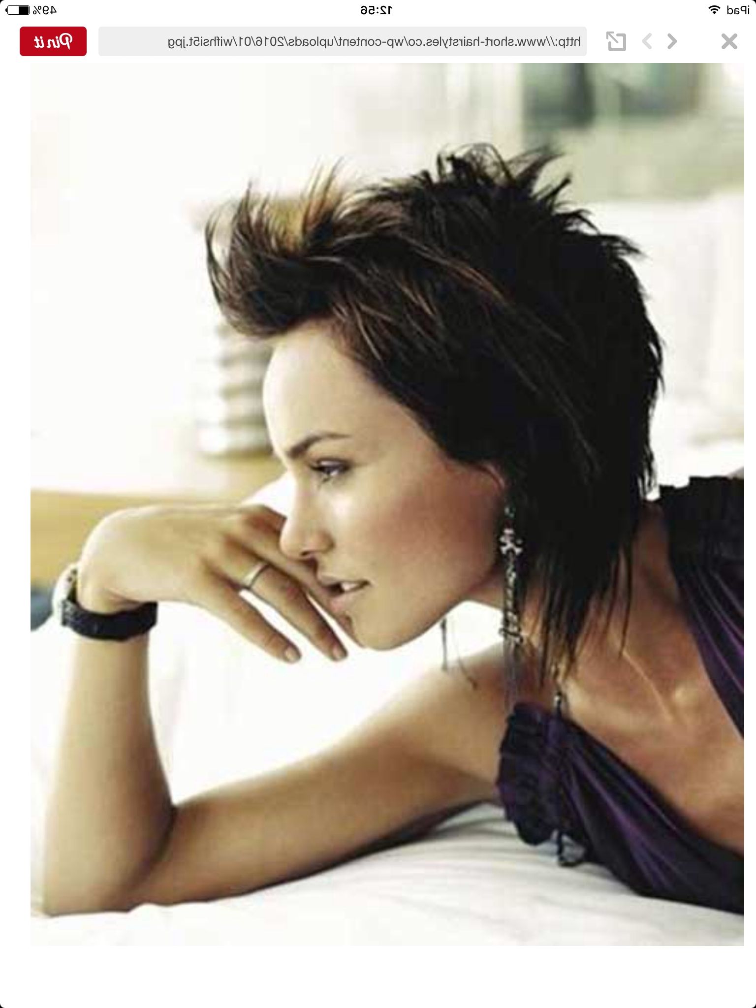 Pindiana Bogie On Hair | Pinterest In Recent Rocker Pixie Haircuts (Photo 12 of 15)