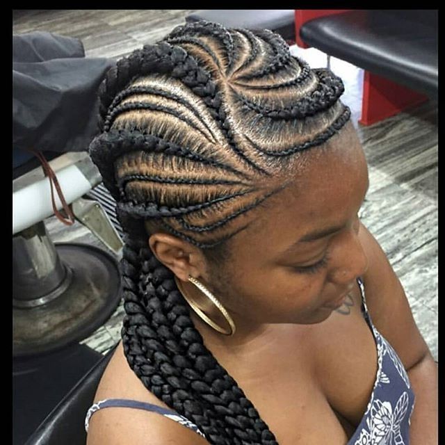 Pinlatika Beal Moody On Braids, Twists & Locs | Pinterest With Most Recently Asymmetrical Goddess Braids Hairstyles (View 11 of 15)