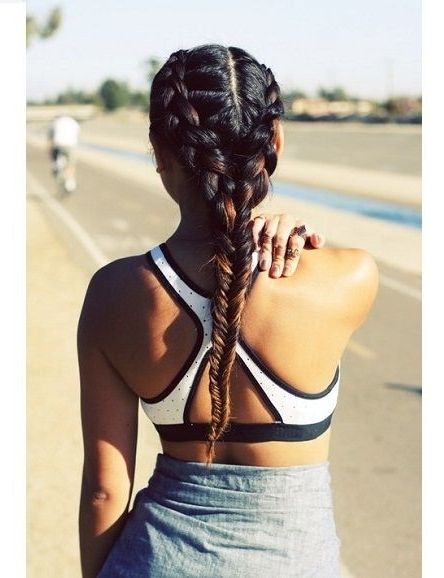 Pinteam Kappers On Trends En Inspiratie | Pinterest | Gym Pertaining To Most Current Braided Gym Hairstyles For Women (View 1 of 15)