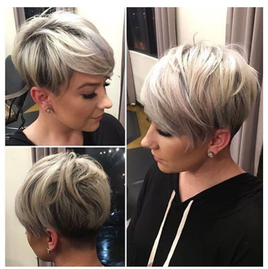 Pintracey Colombo On Hair | Pinterest | Short Hair, Hair Style Inside Most Up To Date Finely Chopped Buttery Blonde Pixie Haircuts (Photo 2 of 15)