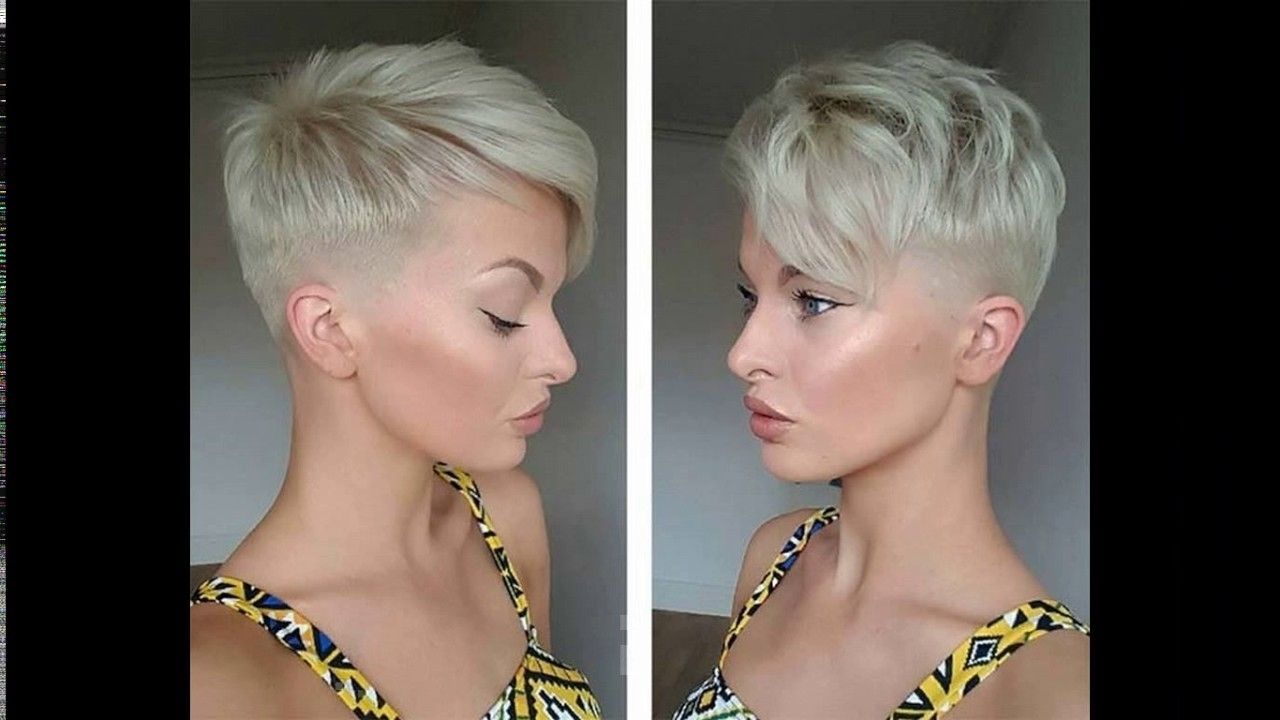 Platinum Blonde Short Haircuts – Youtube With Regard To Recent Platinum Pixie Haircuts (Photo 13 of 15)