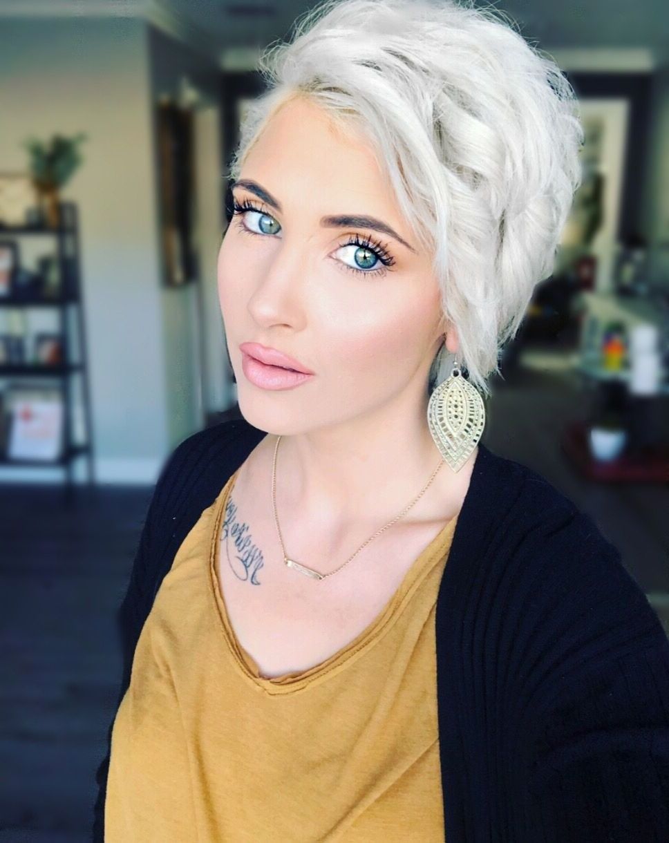 Platinum Pixie Haircut Rayahope | Pixie | Pinterest | Platinum Pixie Pertaining To Recent Platinum Pixie Haircuts (View 14 of 15)