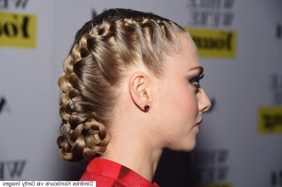 Recreate Amanda Seyfried's Fierce French Braid In 5 Simple Steps Throughout 2018 Simple French Braids For Long Hair (Photo 14 of 15)