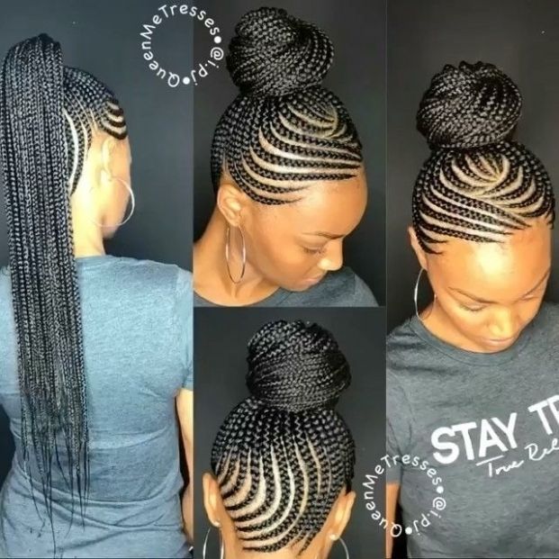 Remarkable Braided Ponytail Hairstyles For Black Hair Ideas African In Newest Black Braided Ponytail Hairstyles (View 3 of 15)