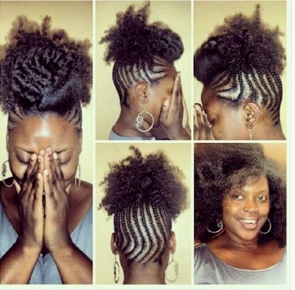 Remarkable Quick Braiding Hairstyles For Natural Hair – Fusion Hair Regarding Current Quick Braided Hairstyles For Natural Hair (View 3 of 15)