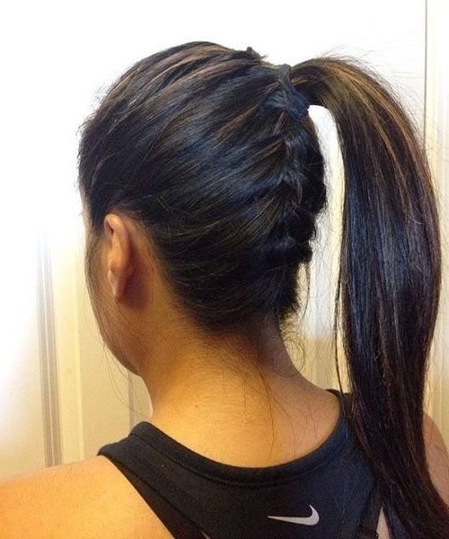 Reverse Braid And Side Ponytail | Long Hairstyles | Pinterest | Half Pertaining To Most Recent Reverse Braid And Side Ponytail (Photo 4 of 15)