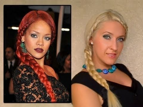 Rihanna Hair Tutorial: Braided Hairstyle For Long Hair Coiffure Within Most Up To Date Rihanna Braided Hairstyles (View 15 of 15)