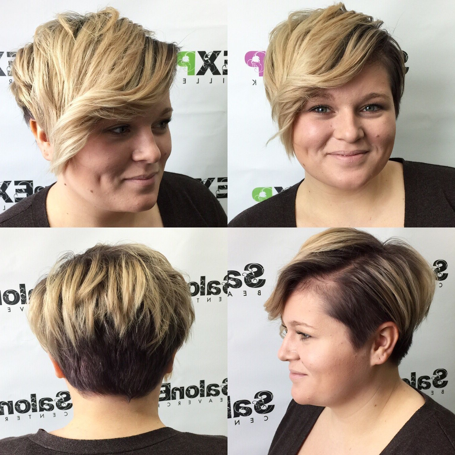 Shadow Root Blonde With Disconnected Pixie Cut | Hairchelsea Within Newest Disconnected Blonde Balayage Pixie Haircuts (Photo 1 of 15)