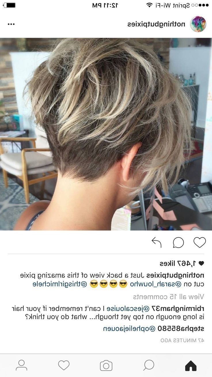 Short Hair Short Hair Cuts For Women Short Hair Styles Short Hair For Best And Newest Undercut Blonde Pixie With Dark Roots (Photo 6 of 15)