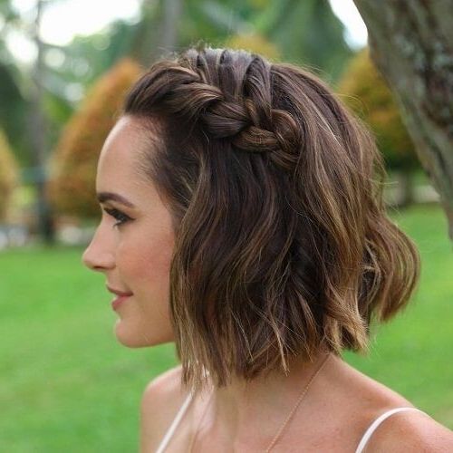 Short Haircut With Loose Side French Braid | Hair And Beauty Regarding Most Popular Loose Side French Braid Hairstyles (Photo 12 of 15)