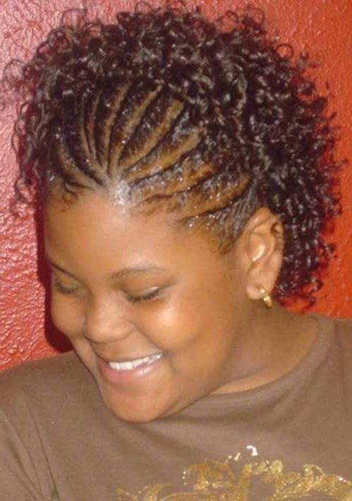 Short Hairstyles For Black Women With Round Faces | Black Women With Regard To Newest Cornrows Short Hairstyles (View 5 of 15)