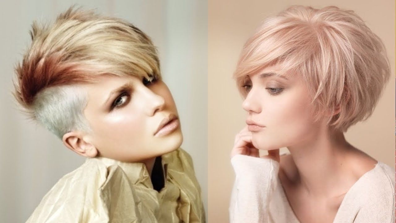 Short Hairstyles For Women With Thin Hair 2018 – Youtube Intended For Most Recent Finely Chopped Pixie Haircuts For Thin Hair (Photo 10 of 15)