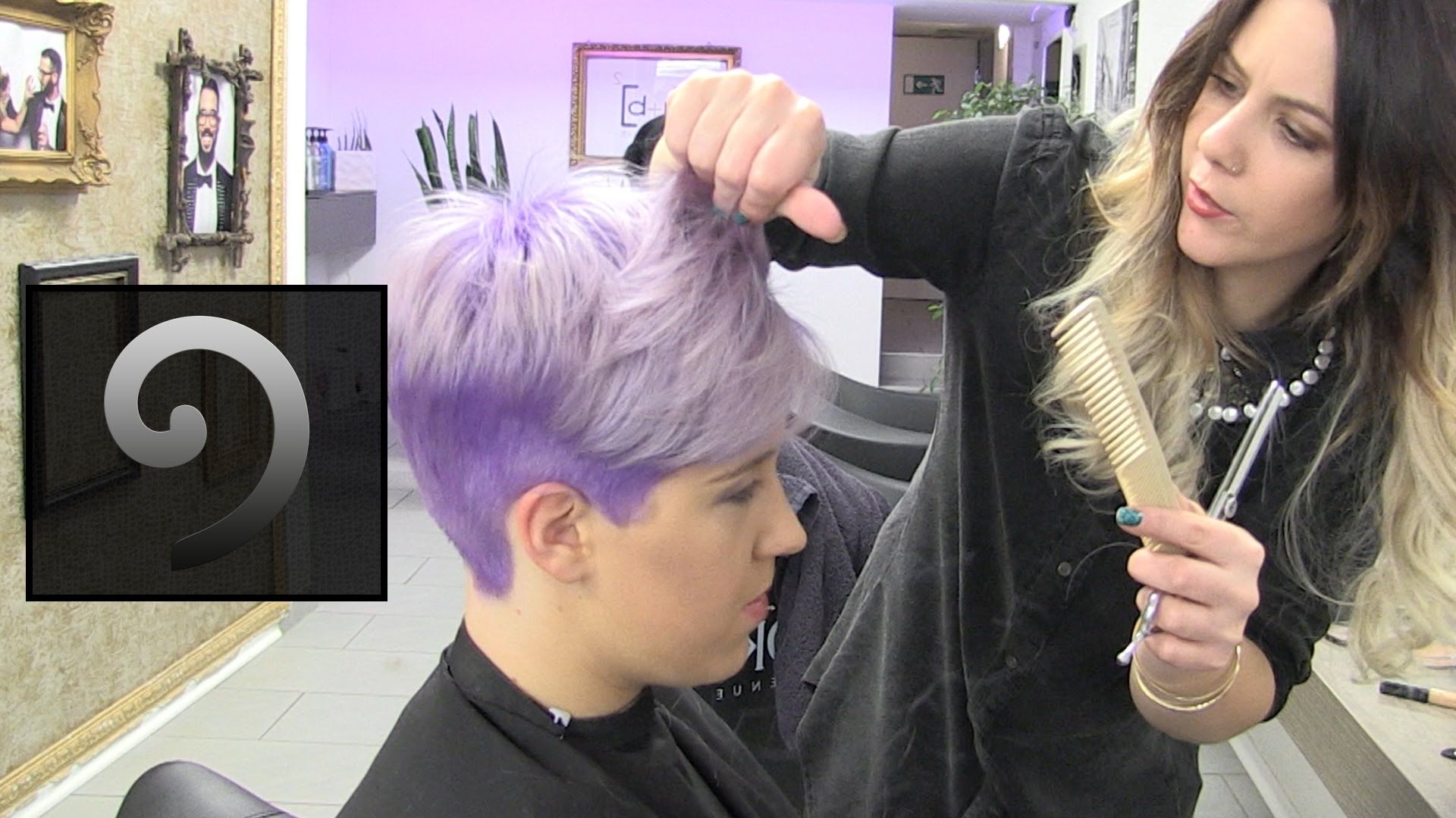 Short Pixie Hairtrend Undercut Extreme Haircut Makeover & Dying Pertaining To Current Lavender Pixie Bob Haircuts (Photo 9 of 15)