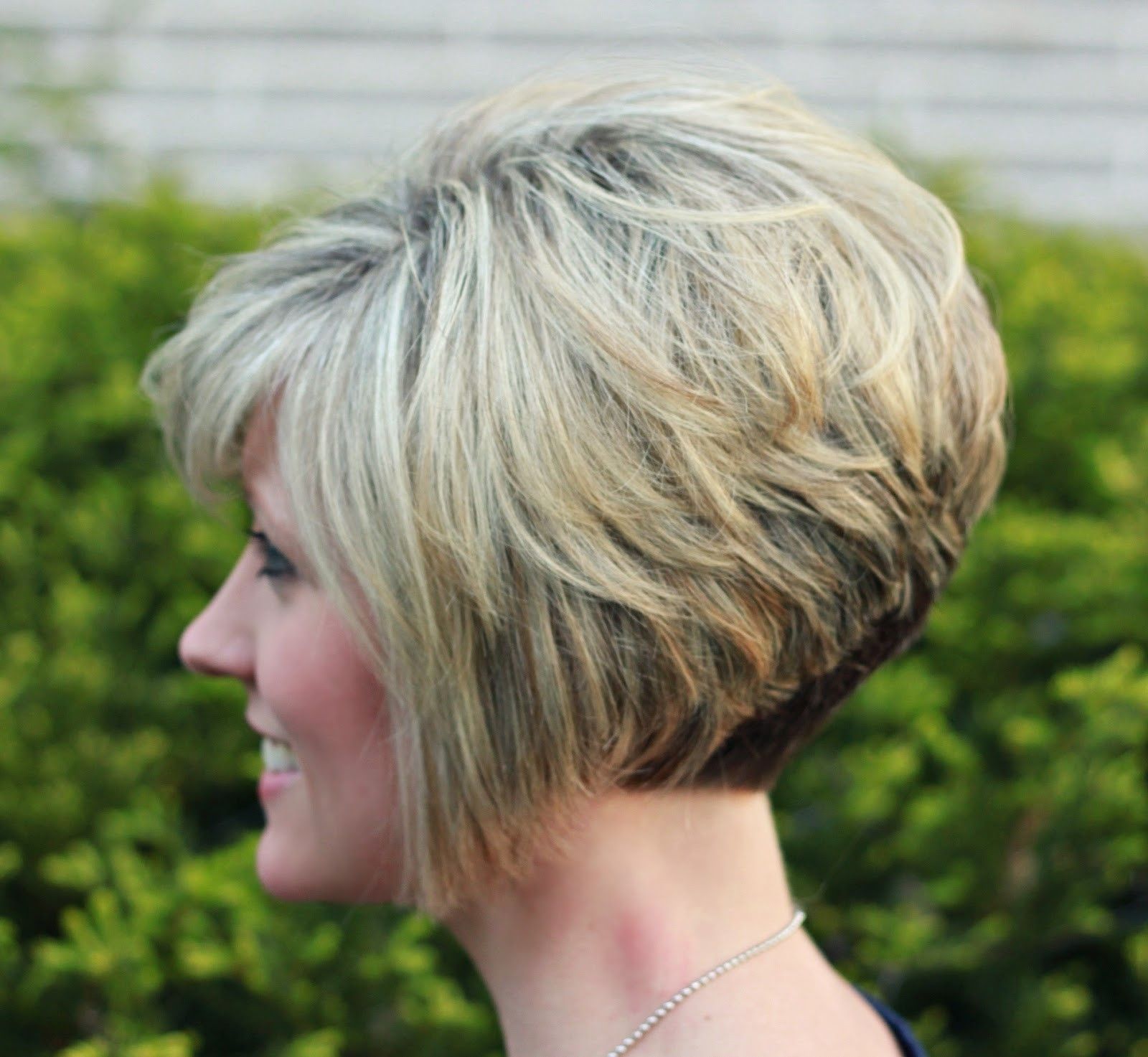 Short Stacked Haircuts With Bangs 59 With Short Stacked Best Of In Current Stacked Pixie Bob Haircuts With Long Bangs (Photo 8 of 15)