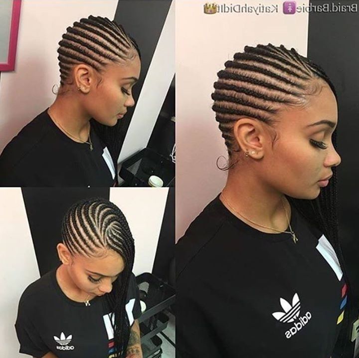 Side Braid Black Hairstyles 46 Best H A I R S T Y L E S Images On For Most Popular Cornrows Hairstyles To The Side (View 11 of 15)
