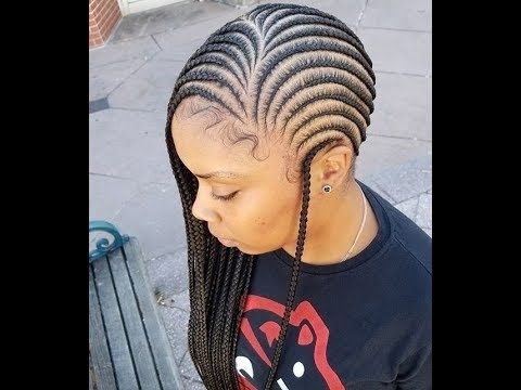 Side Cornrow Braids ; Upgrade Your Look With These Styles – Youtube Inside Best And Newest Cornrows Hairstyles To The Side (Photo 4 of 15)