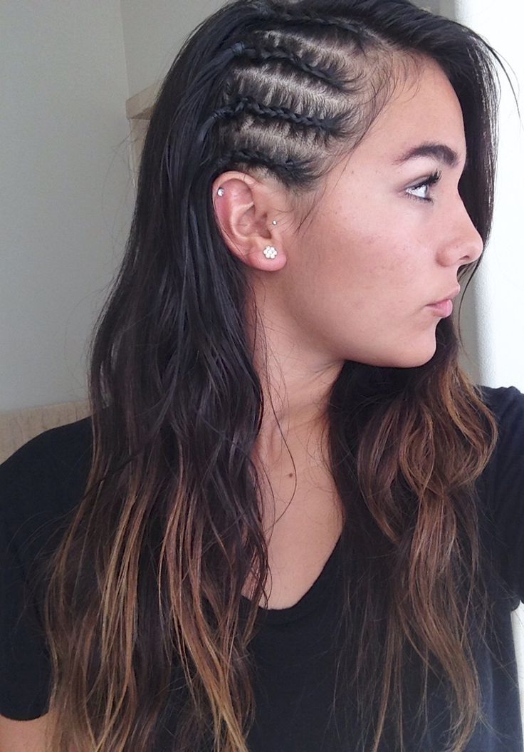 Side Cornrows + Baby Hairs = <3 Hairstyle Ideas | Beauty Obsessed For Latest Cornrows Hairstyles On Side (Photo 1 of 15)