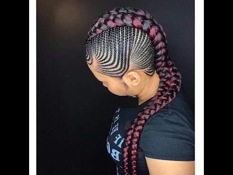 Straight Back Braids : Best Hairstyles For Beautiful Ladies – Youtube Pertaining To Best And Newest Straight Back Braided Hairstyles (Photo 2 of 15)