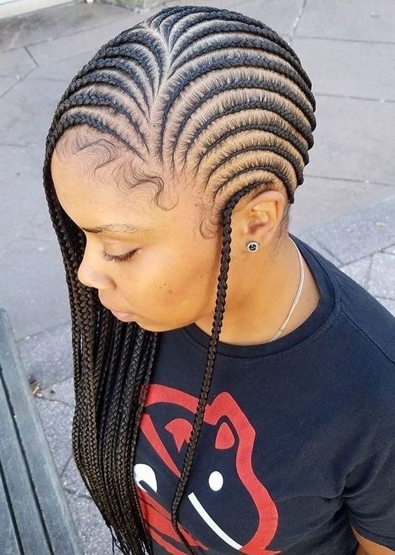 Straight Up Braids | American African Haircut – Part 3 Throughout Most Up To Date Straight Back Braided Hairstyles (View 11 of 15)