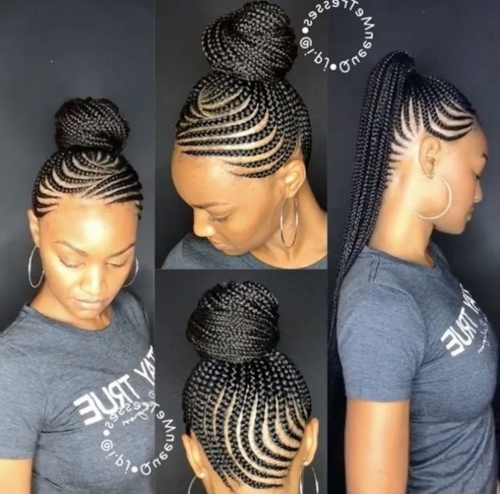 Straight Up Hairstyle | American African Haircut Inside 2018 Straight Up Cornrows Hairstyles (View 9 of 15)
