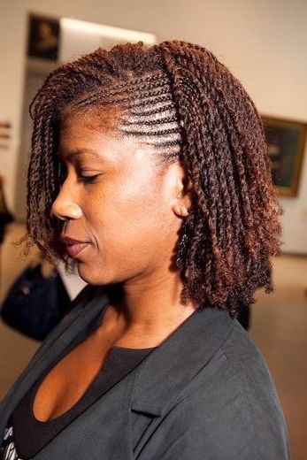 Street Style Hair: The Master Pioneer Awards | Braids And Twists Inside Best And Newest Natural Cornrows And Twist Hairstyles (Photo 5 of 15)