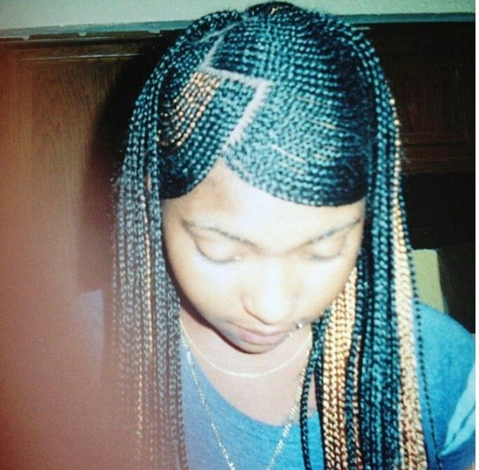 Swoop In Front Singles Box In Back. Stylist Domiebraids #dominique With Regard To Most Popular Cornrows Hairstyles With Swoop (Photo 15 of 15)