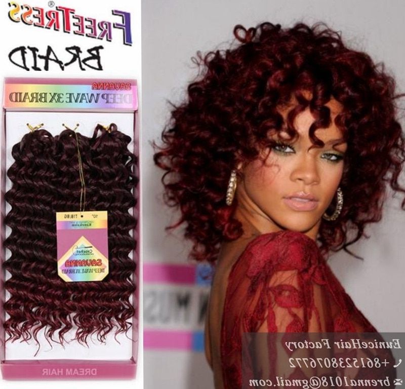 Synthetic Freetress Crochet Braids Synthetic Brazilian Water Wave With Regard To Newest Curly Hairstyle With Crochet Braids (Photo 2 of 15)