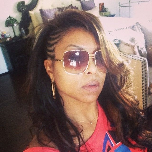 Taraji P. Henson Side Conrows Hairstyle In Recent Cornrows One Side Hairstyles (Photo 12 of 15)
