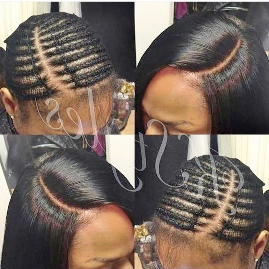 The Hair Weave Netting Guide Throughout Most Current Cornrows And Sew Hairstyles (Photo 13 of 15)